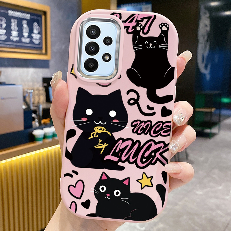 เคส ใช้ได้กับ Samsung A23 4G A23 5G เคส Black Cat Soft Cover
