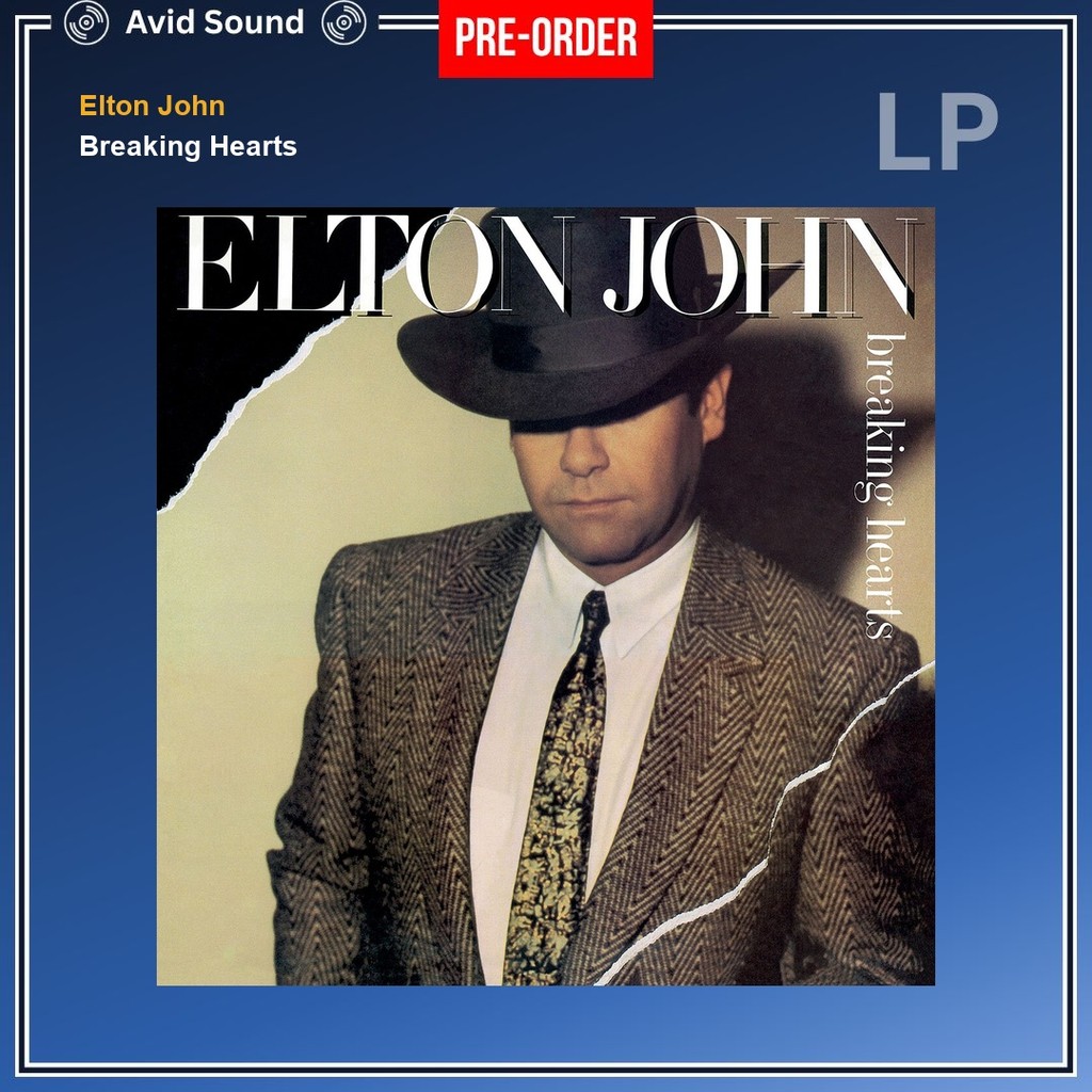 Pre-Order แผ่นเสียง Elton John Breaking Hearts ใหม่ ซีล Elton John Vinyl LP