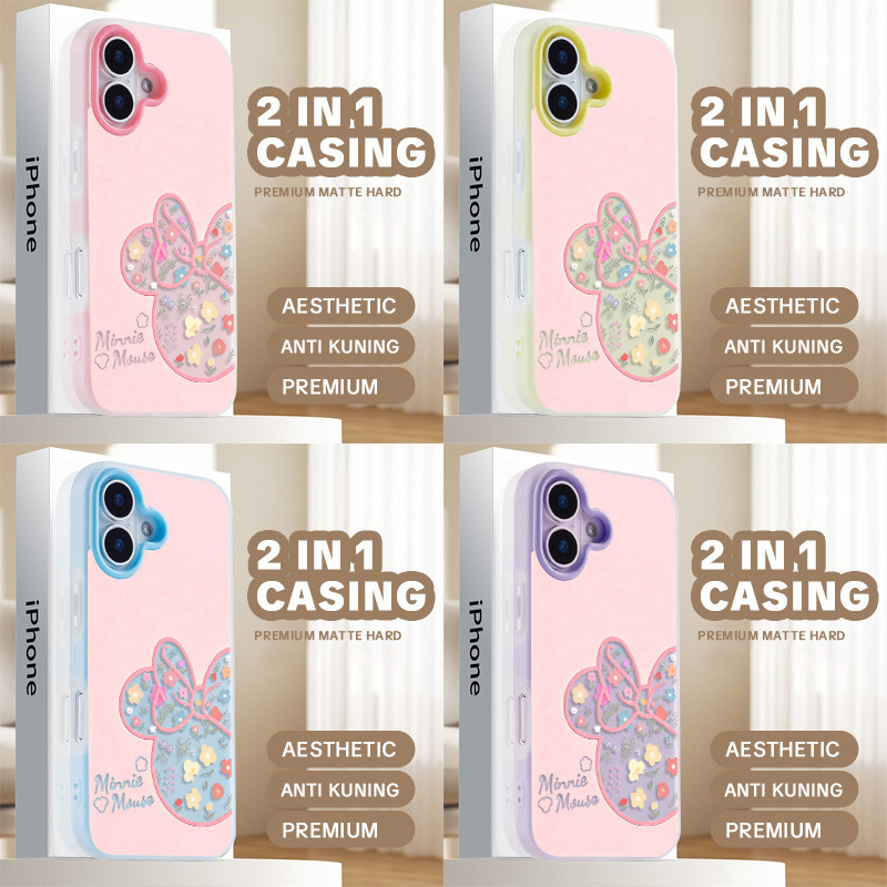 Minnie [Infinite Case] เคส 2 In 1 เปล่า Hp Oppo Reno 15 5G 15F A6 A6X A3X A3 A5 2025 A5X A5I A6S A6T