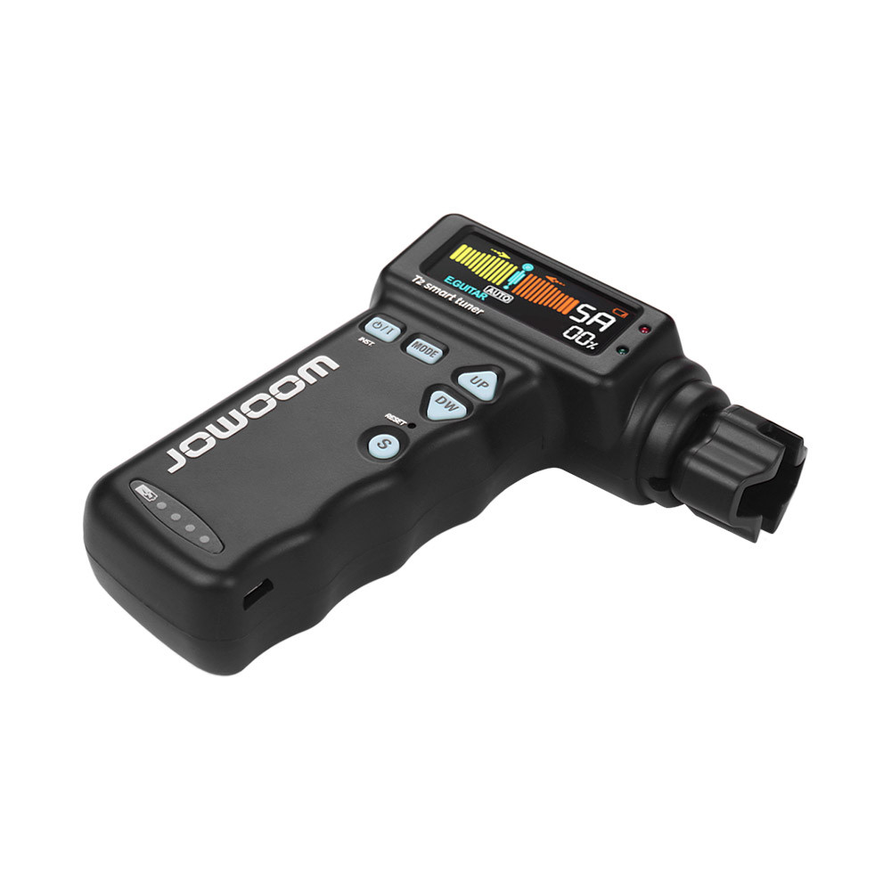 JOWOOM T2 Multi-functional สมาร์ทกีตาร์จูนเนอร์ Peg String Winder สําหรับ Ukulele Chromatic Tuning ใ