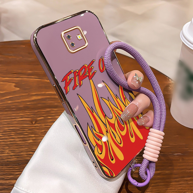 SAMSUNG สําหรับSamsung Galaxy J6 Plus 2018 J6 Prime 2018 J4 4G J2 4GกรณีรูปแบบไฟกรณีHPหรูหราซิลิโคนS