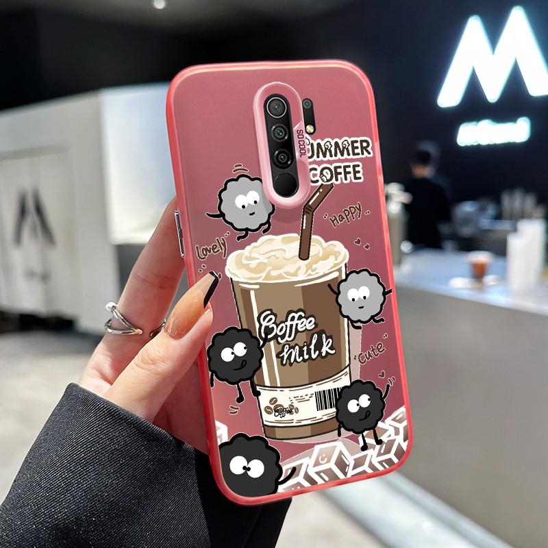 เคสสำหรับ Xiaomi Redmi 9 Prime 9A 9T 9C NFC 10A POCO C3 C33 M2 เคสโทรศัพท์กาแฟฤดูร้อนป้องกันการตกกัน