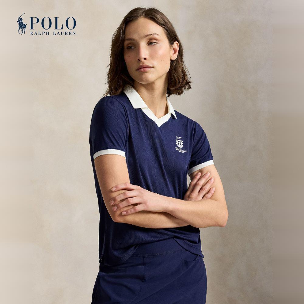 Polo Ralph Lauren Wimbledon เสื้อโปโลผู้หญิง รุ่น WMPOKNINB920315 สีกรมท่า