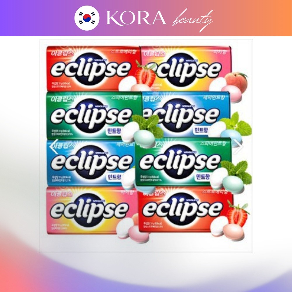 Eclipse No Sugar ลูกอมรสพีช – 34g | ส่งจากเกาหลี