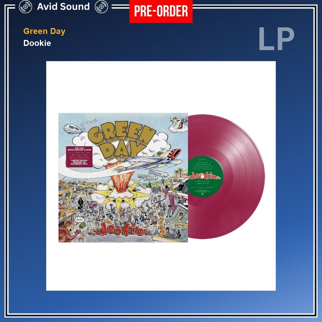 Pre-Order แผ่นเสียง Green Day Dookie ใหม่ ซีล Green Day Vinyl LP
