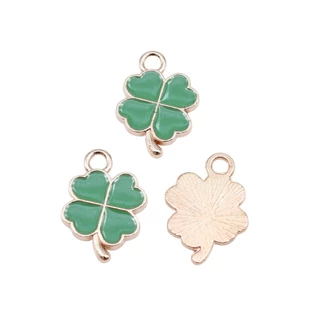 WYSIWYG 10 ชิ้น 18x12 มิลลิเมตร 4 สี Four Leaf Clover Charms จี้สําหรับเครื่องประดับ DIY ทําเครื่องประดับทําด้วยมือหัตถกรรมผลการค้นหา