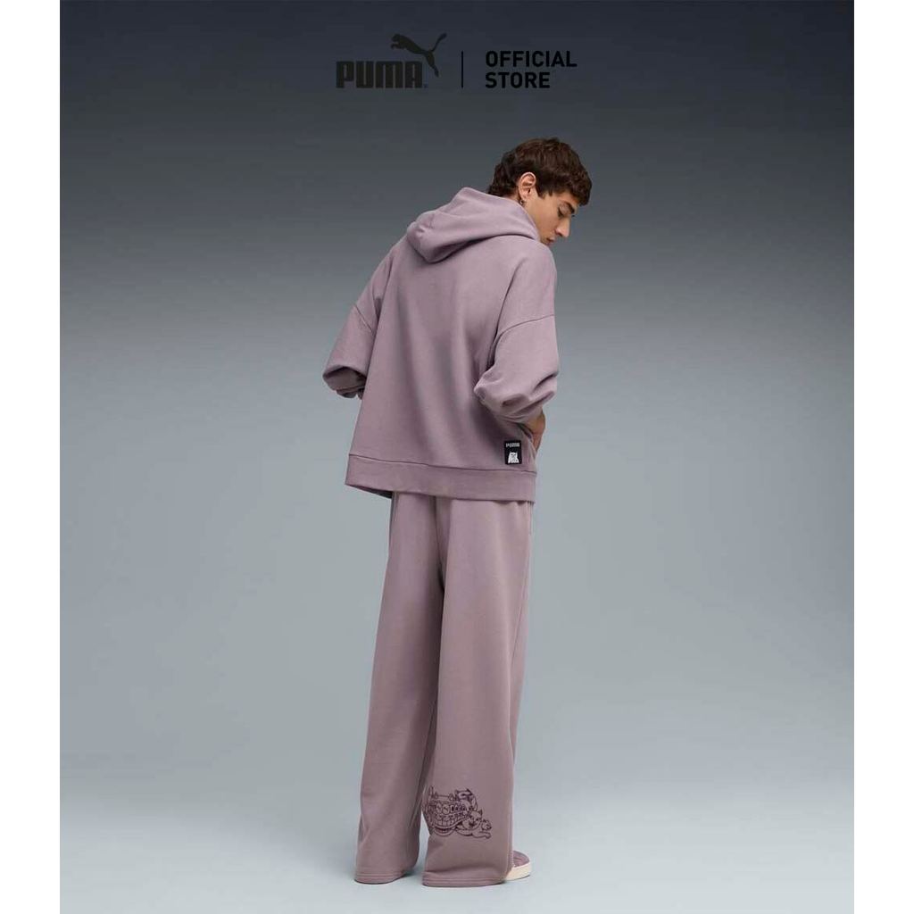 PUMA Prime/Select กางเกงวอร์ม PUMA x RIPNDIP สำหรับผู้ชาย สีม่วง - 63241664