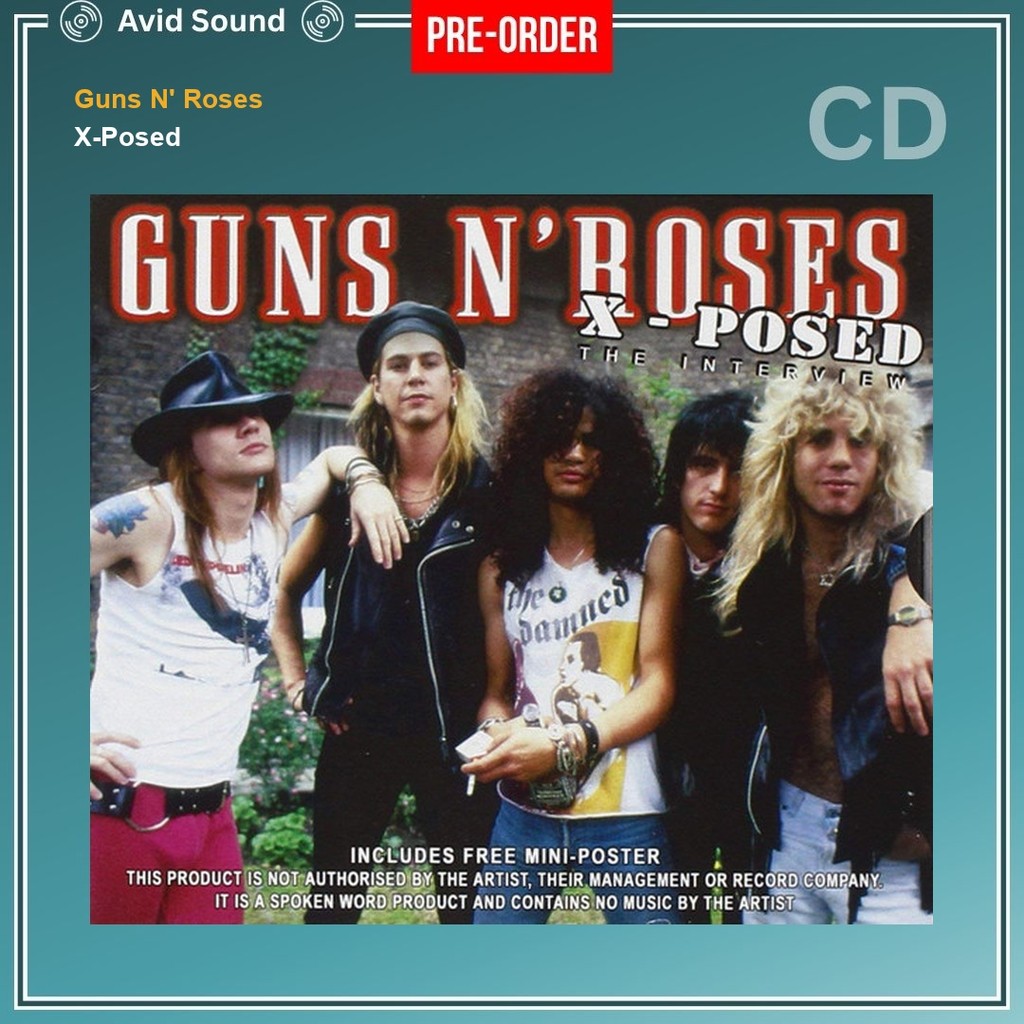 Pre-Order CD แผ่นซีดี Guns N' Roses X-Posed ใหม่ ซีล Guns N' Roses CD
