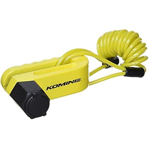 Komine Bike Reminder Disc Lock Yellow LK-114