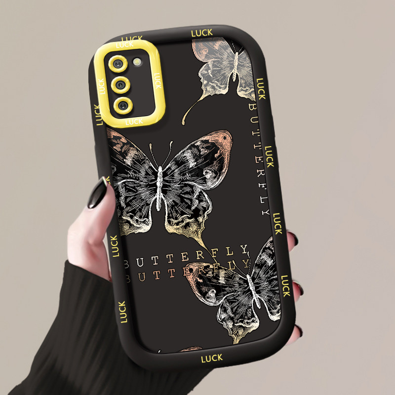 Samsung A02S A03S M02S F02S Case Butterfly Fashion Silicone Case