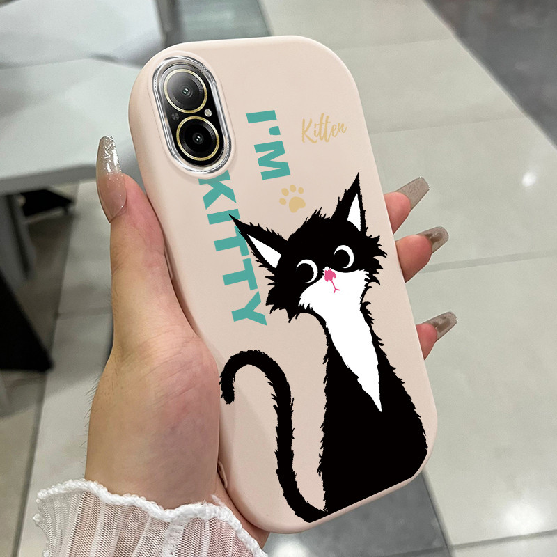 เคส ใช้ได้กับเคสแมวสุดน่ารัก Realme C67