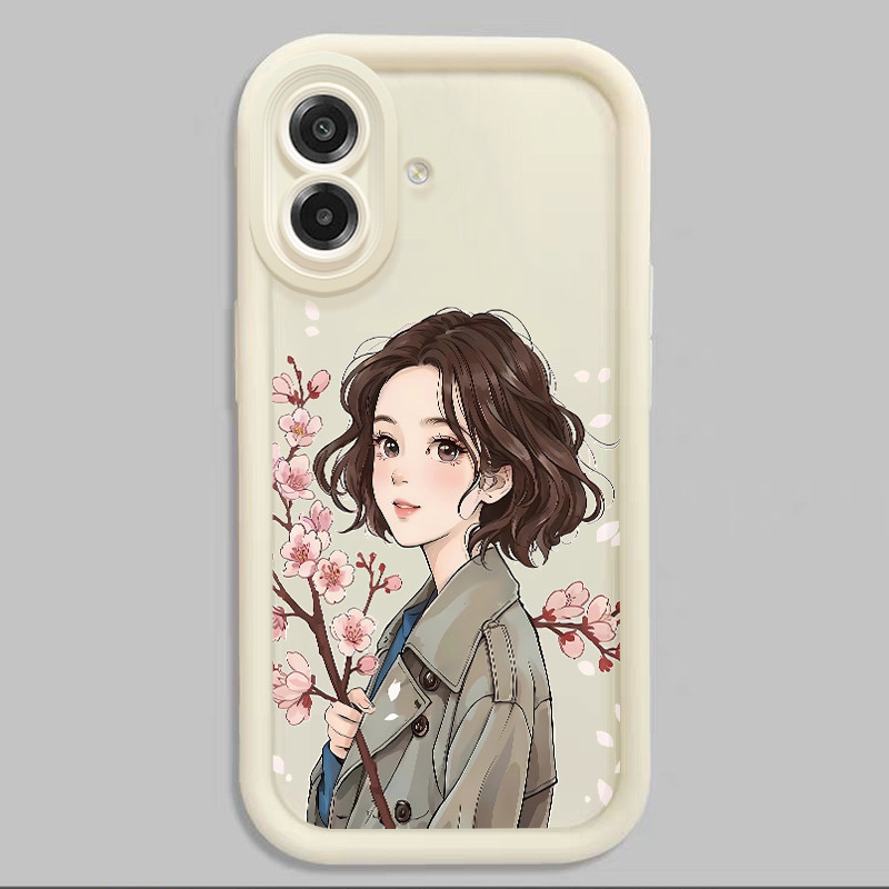 เคสสำหรับ Samsung A07 M07 F07 F70E 5G M17E 5G เคสโทรศัพท์สาวมีเสน่ห์ซิลิโคนซอฟต์เชลล์ครบวงจรกันกระแทก