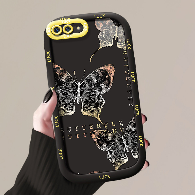 OPPO A5 A3s A12E Realme C1 Case Butterfly Fashion Silicone Case