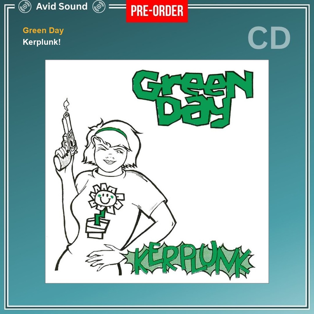 Pre-Order CD แผ่นซีดี Green Day Kerplunk! ใหม่ ซีล Green Day CD