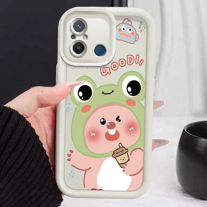 เคสสำหรับ Xiaomi Redmi 12C 11A POCO C55 เคสโทรศัพท์บีเวอร์น่ารักซิลิโคนซอฟต์เชลล์กันกระแทก