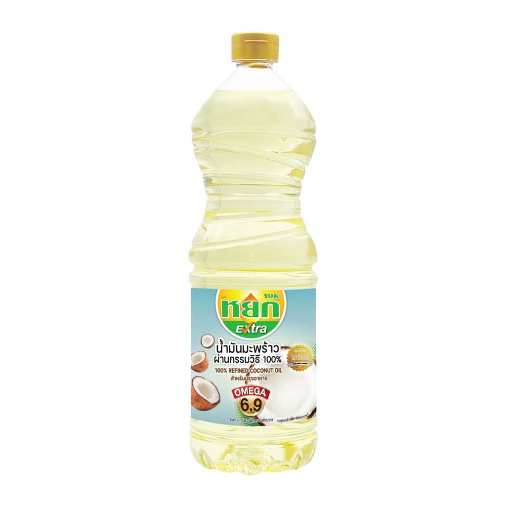 [สินค้าส่งด่วน] หยก เอ็กซ์ตร้า น้ำมันมะพร้าว 100% 1 ล.