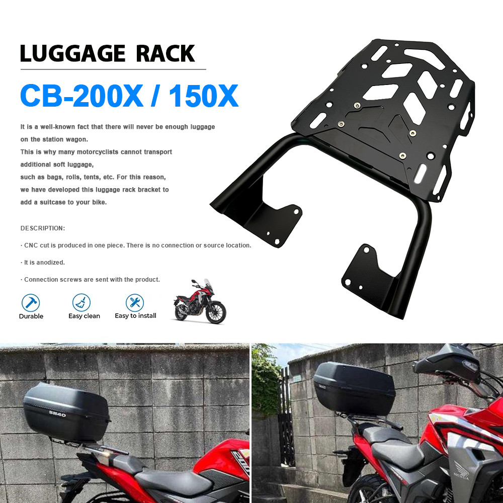 สําหรับ HONDA CB150X CB200X CB 150 200X 2021-2023 ด้านหลัง Carrier กระเป๋าเดินทาง Tailbox Fixer ผู้ถ