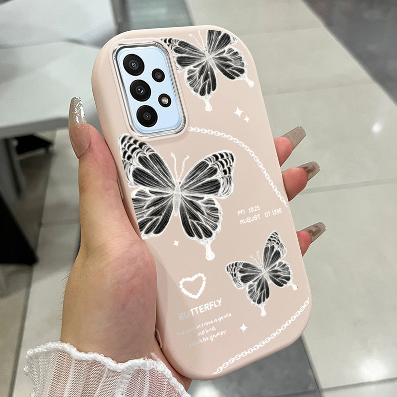เคส ใช้ได้กับ Samsung A23 4G A23 5G เคสผีเสื้อน้อยน่ารัก