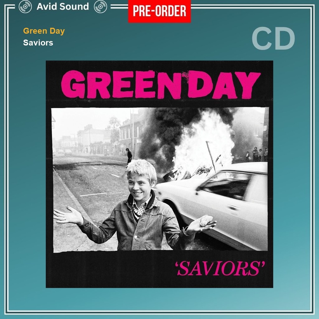 Pre-Order CD แผ่นซีดี Green Day Saviors ใหม่ ซีล Green Day CD