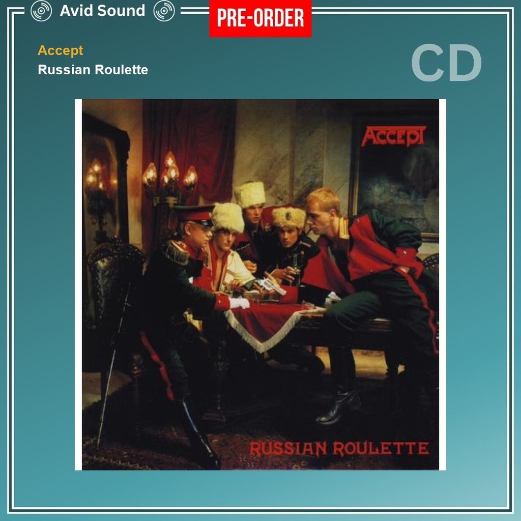 Pre-Order CD แผ่นซีดี Accept Russian Roulette ใหม่ ซีล Accept CD
