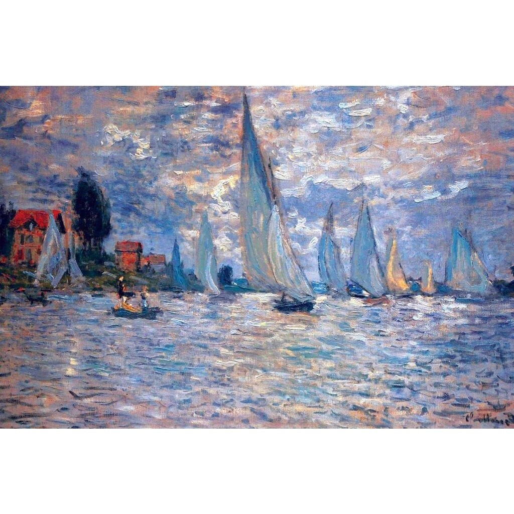 Super Claude Monet Les Barques Impressionist Art โปสเตอร์ Claude Monet พิมพ์ทิวทัศน์ธรรมชาติ Painti