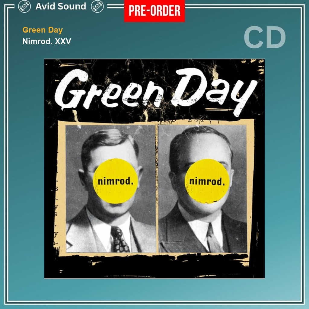 Pre-Order CD แผ่นซีดี Green Day Nimrod. XXV ใหม่ ซีล Green Day CD