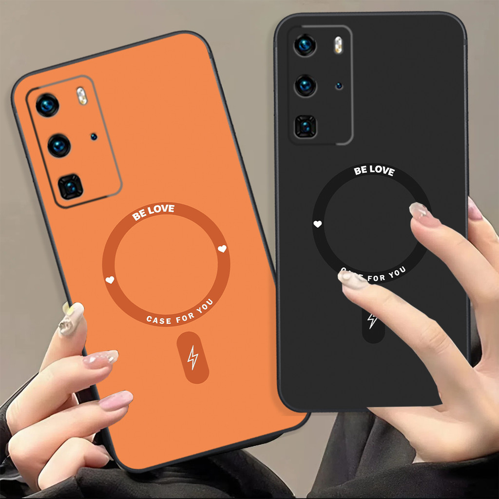 เคส Huawei P40 / P40 Pro / P40 lite พิมพ์ลายวงกลมสีสวยเพื่อปกป้องกล้อง