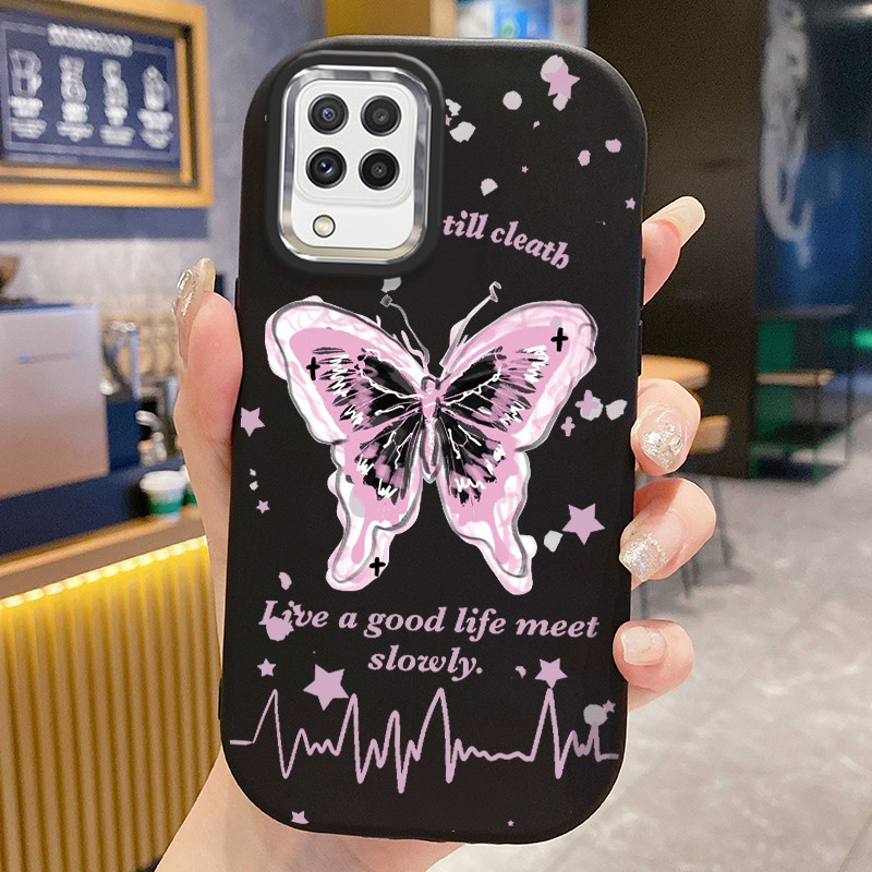 เคส ใช้ได้กับ Samsung A22 M22 M32 เคสผีเสื้อน้อยน่ารัก