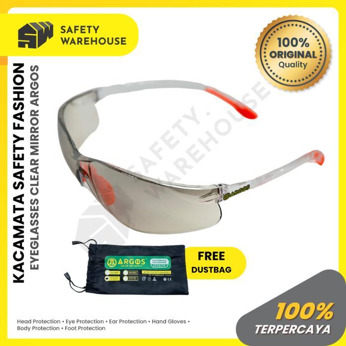 แว่นตานิรภัย Argos Google Fashion Clear Mirror Work Protector รับประกัน