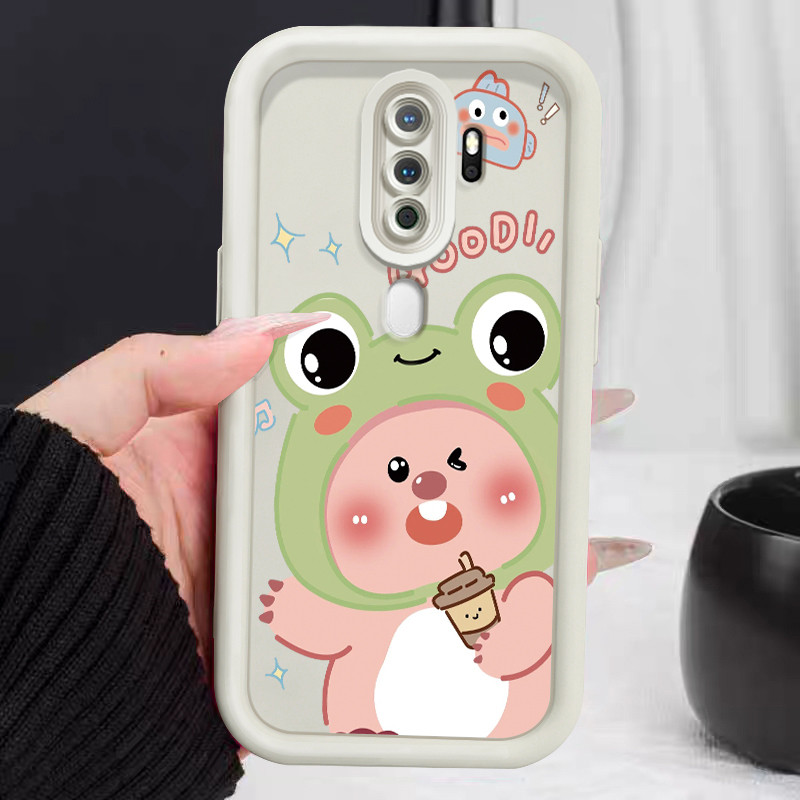 เคสสำหรับ OPPO A5 2020 A9 2020 เคสโทรศัพท์บีเวอร์น่ารักซิลิโคนซอฟต์เชลล์กันกระแทก