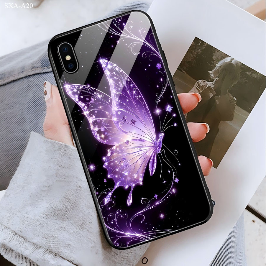เคส For Samsung Galaxy A30 A30S A25 A24 A23 A22 A21S A20 A20S 4G 5G เคสโทรศัพท์ เคสซัมซุง เคสแข็ง Phone Glass Case BLK