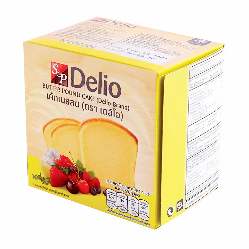 [สินค้าส่งด่วน] เอสแอนด์พี เดลิโอ เค้กเนยสด 130 ก.