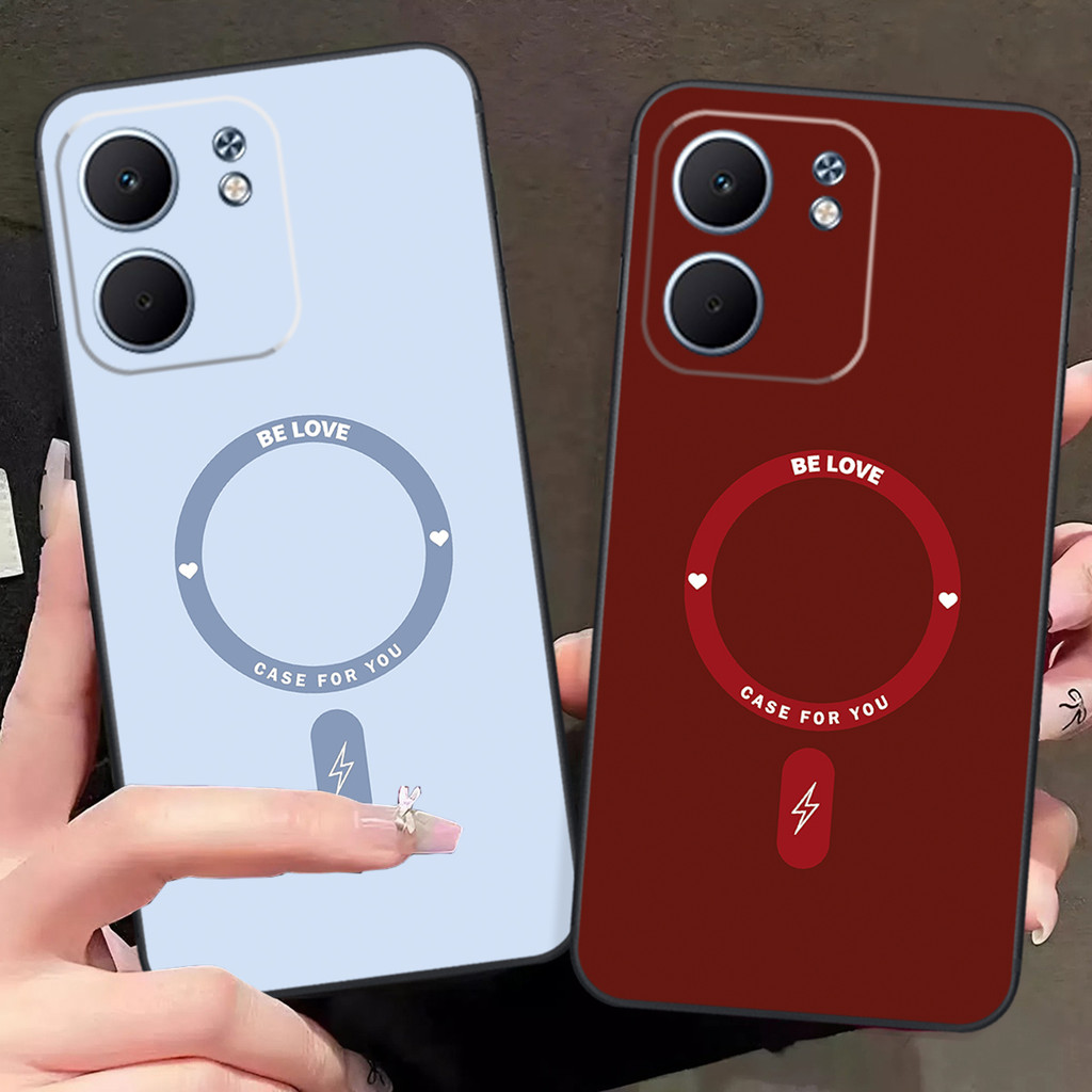 เคส OPPO A5X / OPPO A5i / OPPO A5i pro พิมพ์ลายวงกลมสีสวยเพื่อปกป้องกล้อง