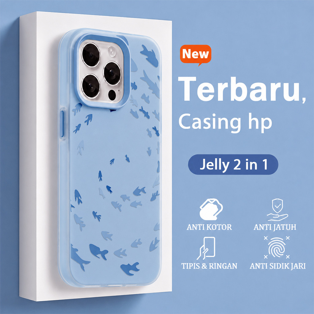 Jelly Fish 2 In 1 ปลอก Vivo Y05e Y500 Z11 T5 Z11X V60 Lite V70 Fe Y21D Y400 Y05 Y19S Pro Y29 5G Z10R