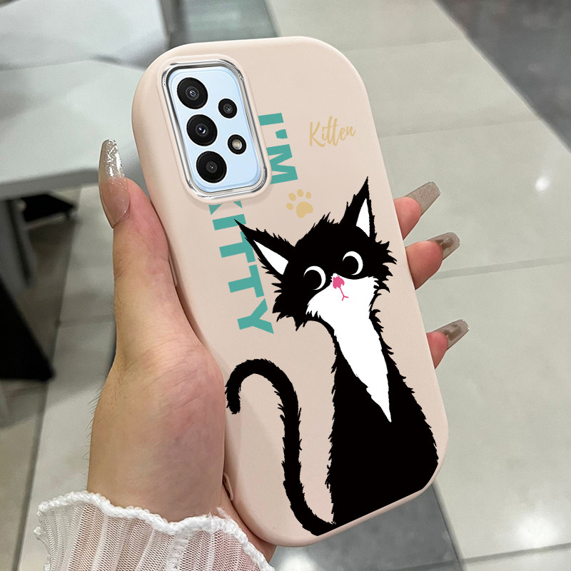 เคส ใช้ได้กับ Samsung A23 4G A23 5G เคสแมวสุดน่ารัก