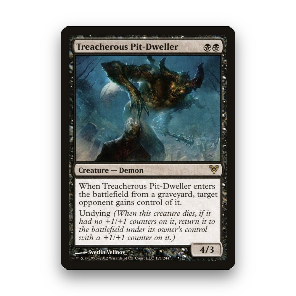[MTG] Treacherous Pit-Dweller (#121) [AVR] [BLACK] [RARE] | Magic the Gathering
