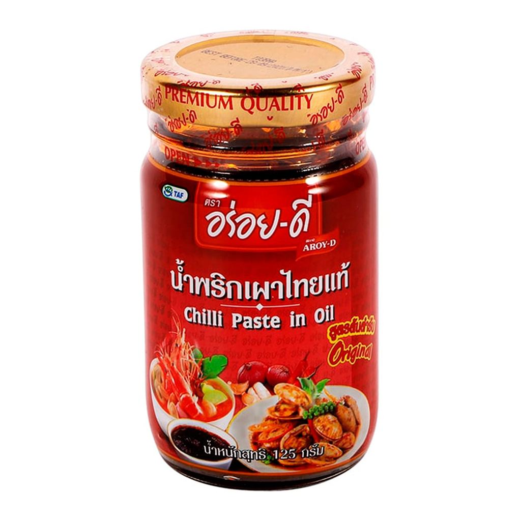 [สินค้าส่งด่วน] อร่อยดี น้ำพริกเผาไทยแท้ สูตรต้นตำรับ 125 ก.