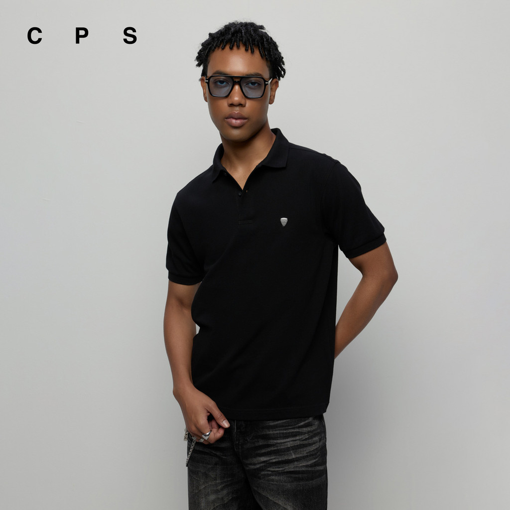 CPS เสื้อโปโลแต่งปิ๊กโลโก้ ผู้ชาย REGULAR FIT PIQUE POLO รุ่น C26WGMA126 (AW26#P1)