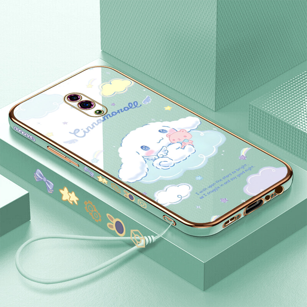 LOKAL [จัดส่งในพื้นที่] OPPO Reno 3 4 4f 5 5k 6 7 7z 8 8T 8Z 4G 11F 13FS 5G Casing HP Cute Cinnamoro