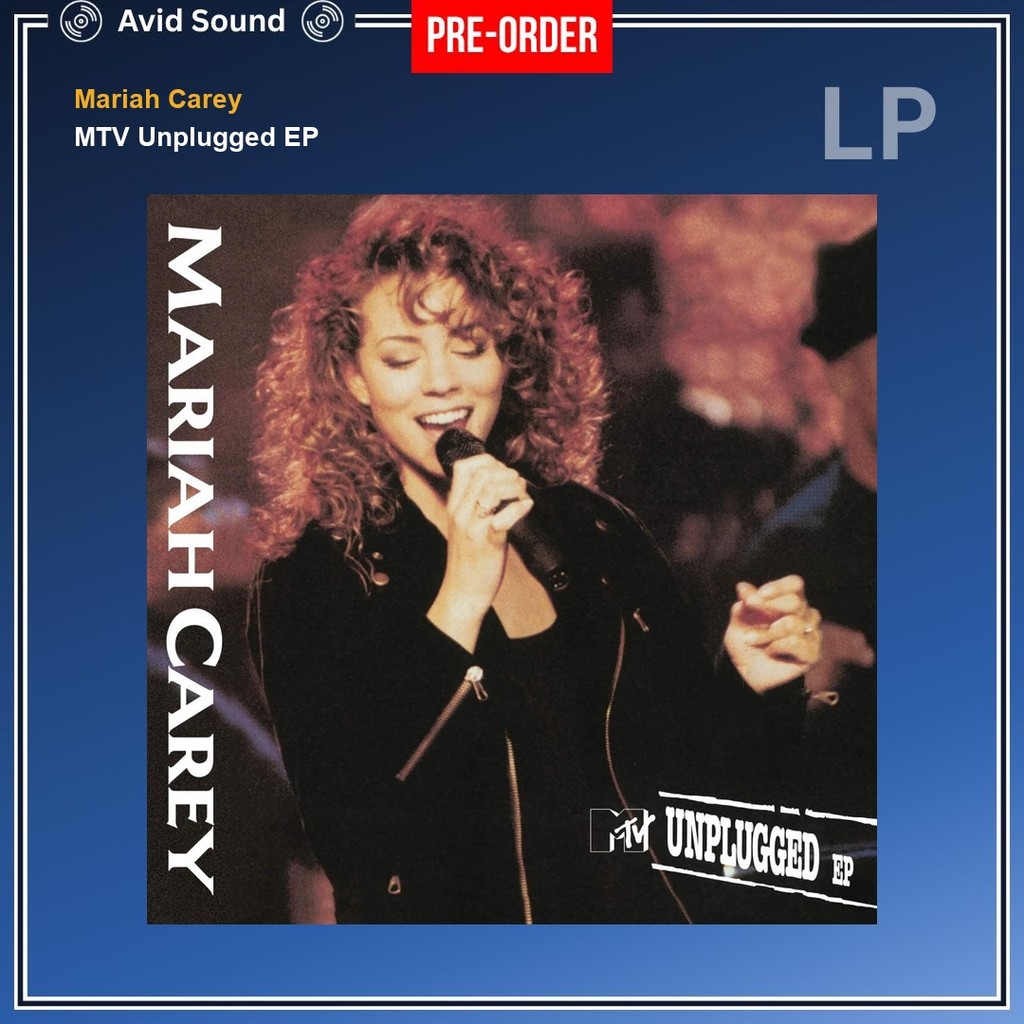 Pre-Order แผ่นเสียง Mariah Carey MTV Unplugged EP ใหม่ ซีล Mariah Carey Vinyl LP