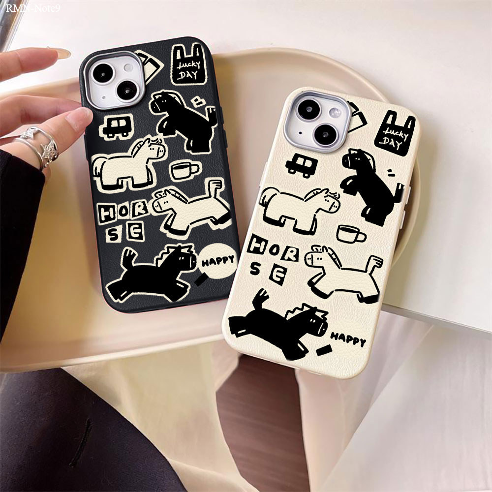 เคส For Xiaomi Redmi Note 14 13 12 11 10 10S 9 Pro 4G 5G เคสโทรศัพท์ เคสเรดมี เคสนิ่ม Leather Phone Case PWK
