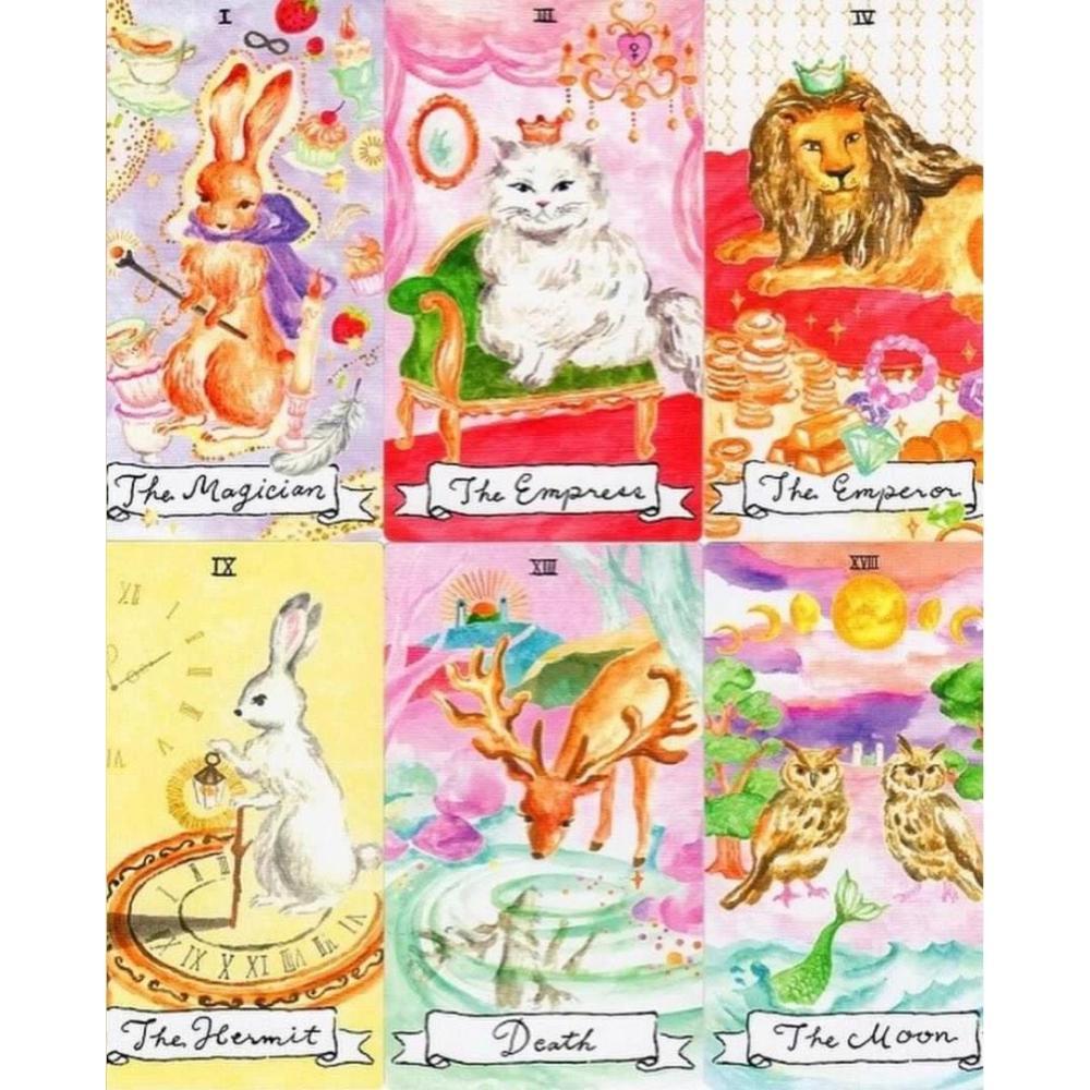 10.3*6 ซม. Day Dream Tarot 78 ชิ้นการ์ด Rider System การ์ตูนการ์ดธีมที่วาดด้วยมือ Indie Art Whimsical อะนิเมะญี่ปุ่นไพ่ทาโรต์
