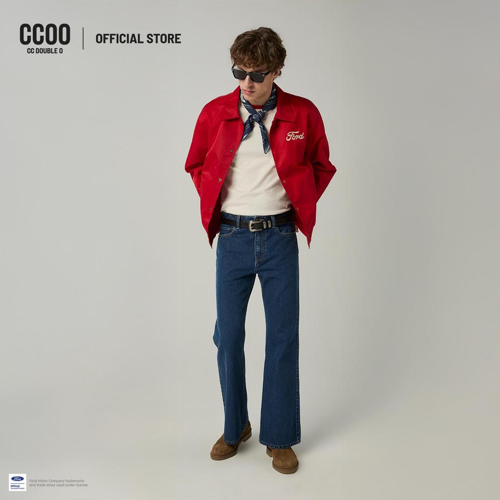 CC DOUBLE O WIDE FLARED DENIM ผู้ชาย กางเกงยีนส์ขาบานทรงหลวม รุ่น O26SGMA125 (SS26 #B1)