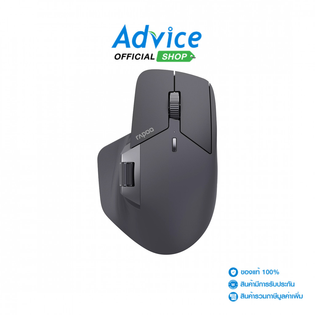RAPOO MOUSE WIRELESS RAPOO MT760L BLACK (BLUETOOTH) (เมาส์ไร้สาย) - A0180361