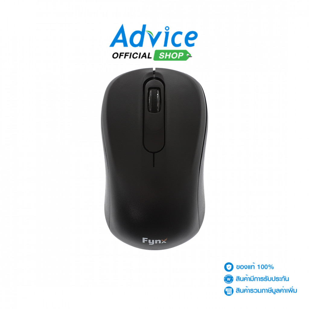 FYNX MOUSE WIRELESS FM189 SLIENT BLACK (BLUETOOTH) (เมาส์ไร้สาย) - A0180519