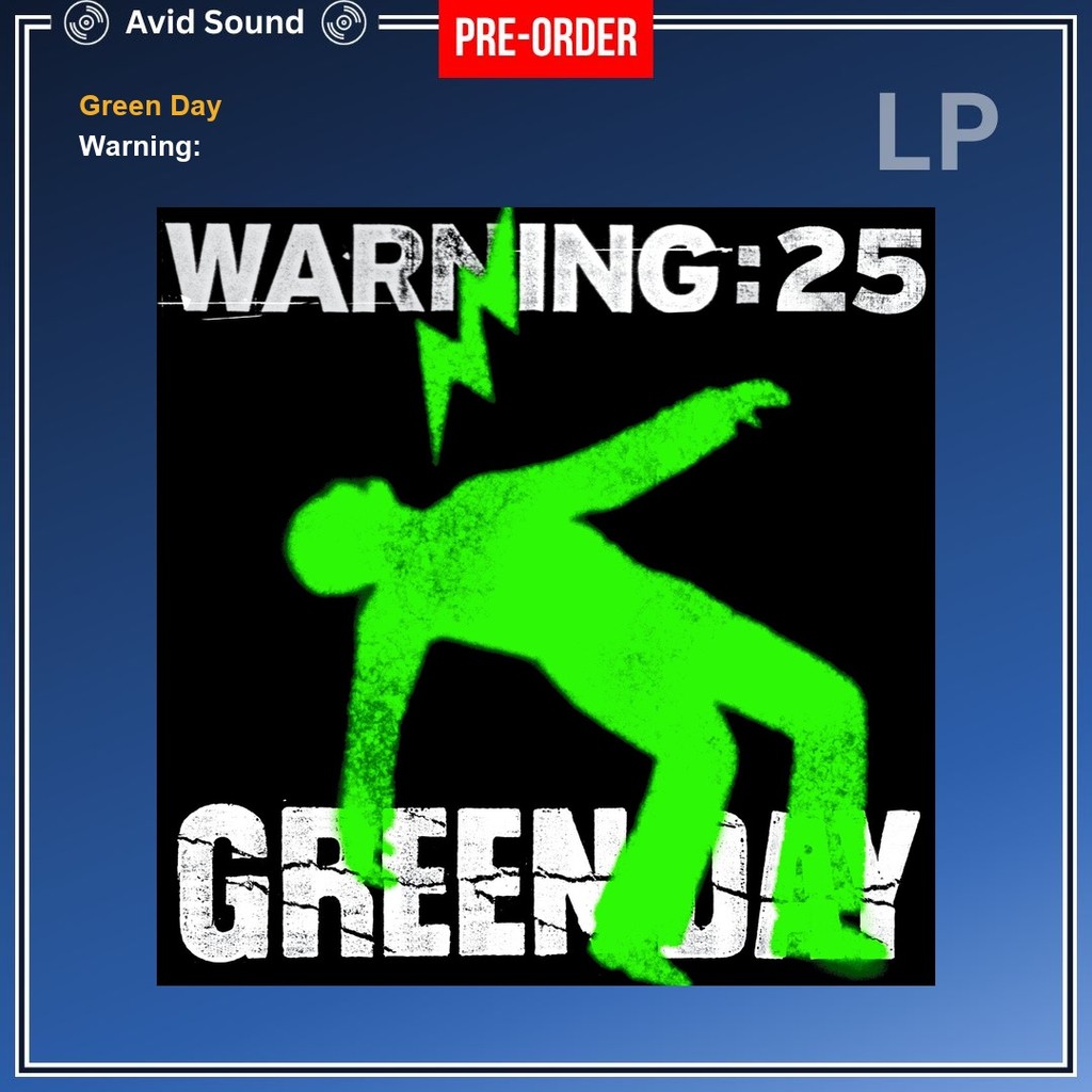 Pre-Order แผ่นเสียง Green Day Warning: ใหม่ ซีล Green Day Vinyl LP