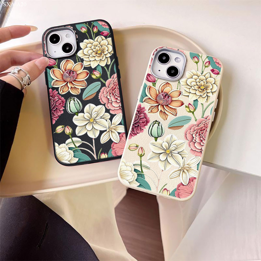 เคส For Samsung Galaxy A24 A23 A22 A21S A20 A20S 4G 5G เคสโทรศัพท์ เคสซัมซุง เคสนิ่ม Leather Silicone Phone Case PWK