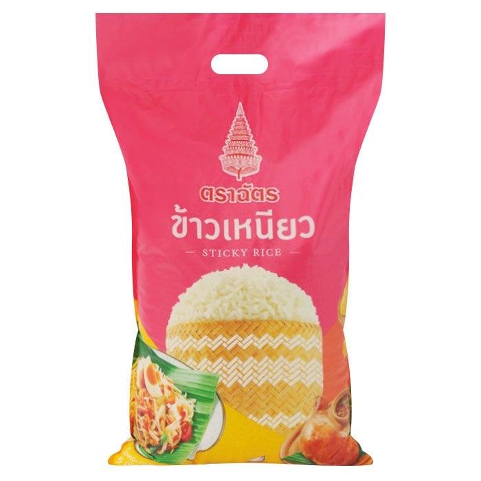 [สินค้าส่งด่วน] ตราฉัตร ข้าวเหนียว 5 กก.