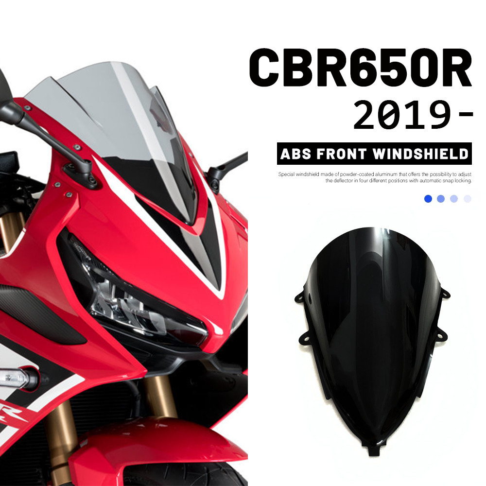 MTKRACING สําหรับ Honda CBR650R CBR 650R cbr 650r 2019 2020 กระจกรถจักรยานยนต์ด้านหน้ากระจกกีฬา Fair