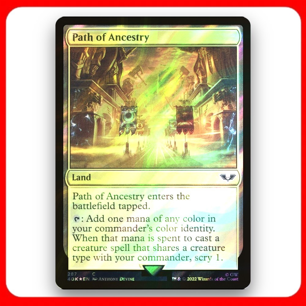 [MTG] Path of Ancestry (Surge) (#287★) [40K] [LAND] [COMMON] | Magic the Gathering